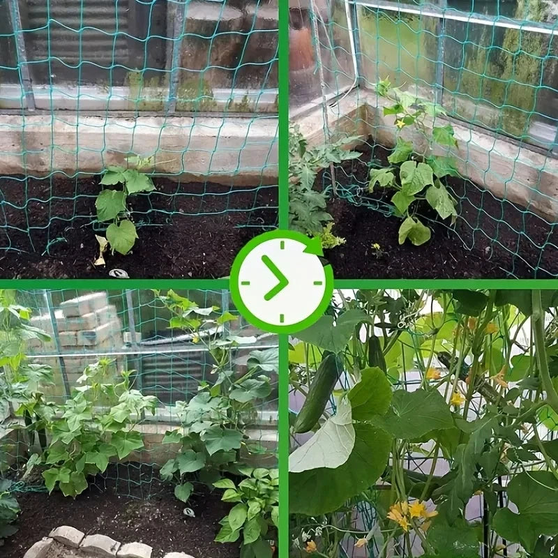 Plant Trellis Pergolas, Heavy-Duty Polyester Grow Net, Garden Trellis Netting With Square Mesh For Climbing Plants, Vegetables,