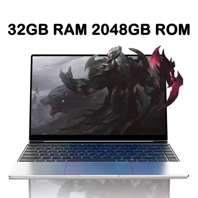 New 15.6" Ultra Slim Laptop Intel Core i9-9900 Win11 Pro 32GB RAM 2TB SSD 1080P HD Gaming Office Laptop