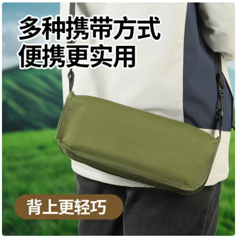 Folding stool for outdoor leisure, camping, and hiking fishing trips, convenient shoulder bag style portable stool for storage