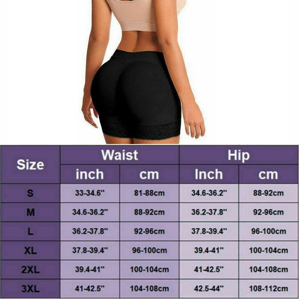 Booty Shaper Padded Underwear Panty-Women's Butt Lifter & Hip Enhancer