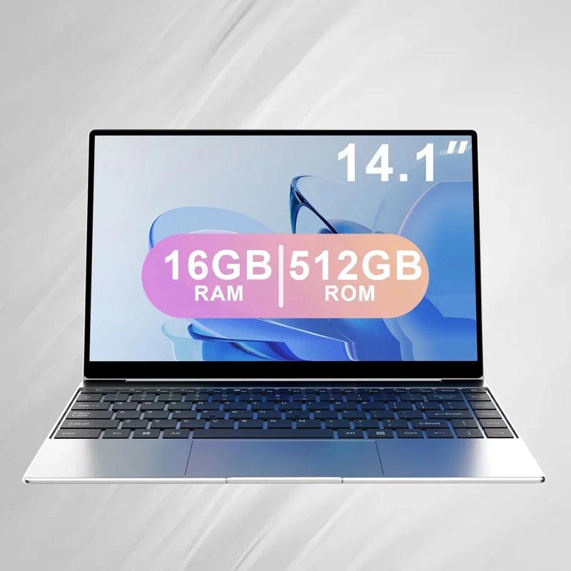 Ultra Thin Full HD Laptop Intel N3700 Processor 16GB Large RAM 2TB Big SSD Home Daily Leisure Study Computer