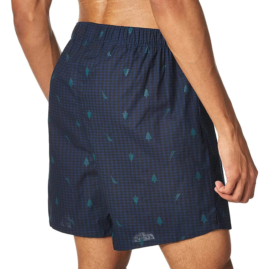 Summer Elastic Waist Custom Drawstring Mens Swim Shorts Anti-Uv Solid Polyester/Cotton Beach Swim Brief 1 Piece Front