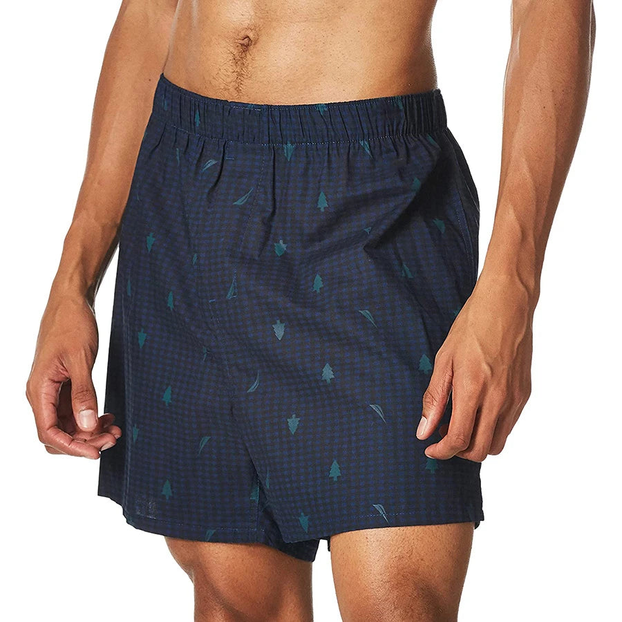 Summer Elastic Waist Custom Drawstring Mens Swim Shorts Anti-Uv Solid Polyester/Cotton Beach Swim Brief 1 Piece Front