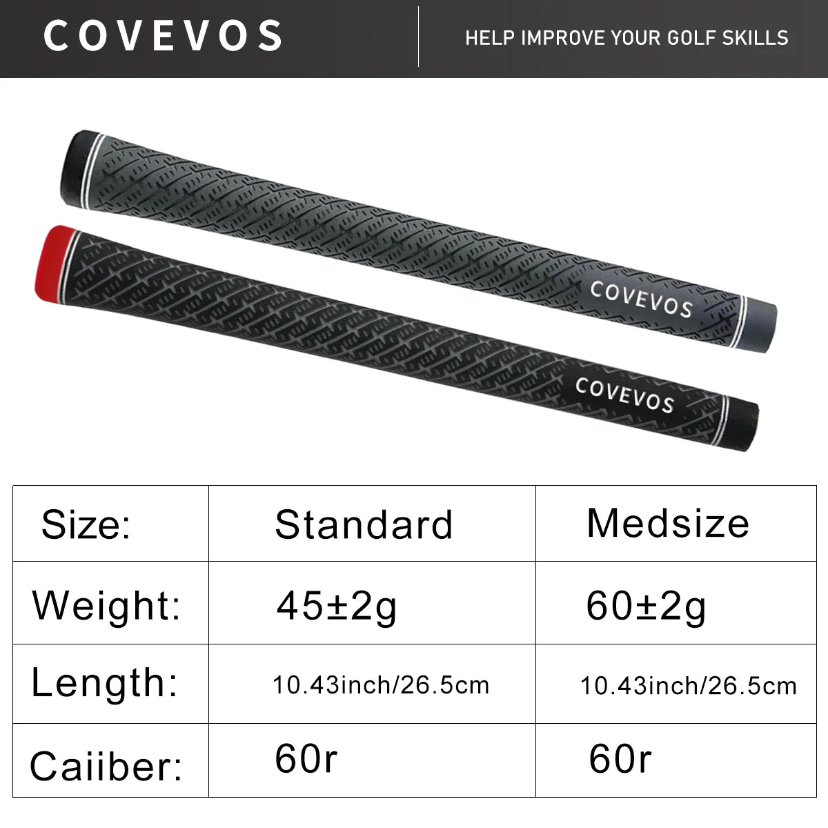 Golf Grip - Textured Surface Design, Non-Slip and Wear-Resistant,