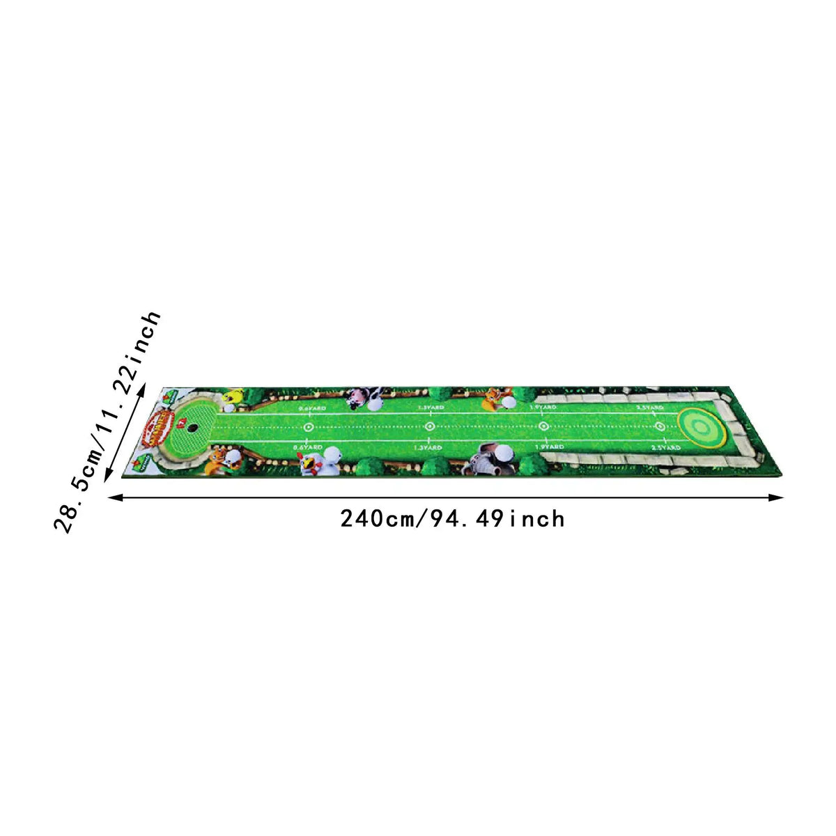 Golf Putting Mat Practical Golf Practice Mat for Park Office Indoor Outdoor