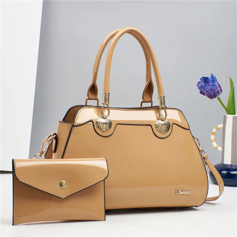 New Arrival-Large Capacity Women's Casual Tote Bag Cross Body Style with Zipper Closure