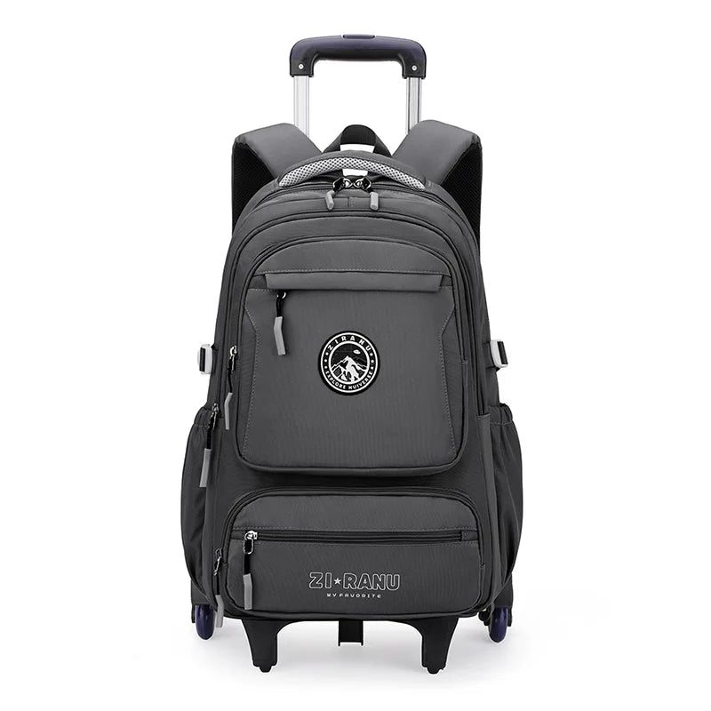 Wholesale Custom Unisex Children's Trolley Backpack Wheeled School Bag