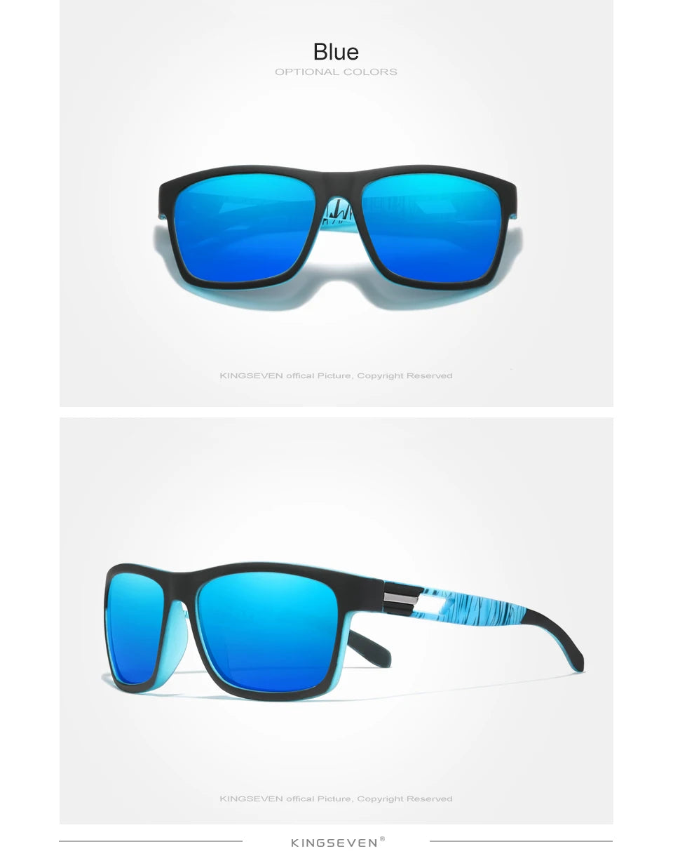 Genuine KINGSEVEN New 2024 Brand Design Men's Glasses Polarized Sunglasses Women UV Lens Fashion Eyewear Oculos De Sol