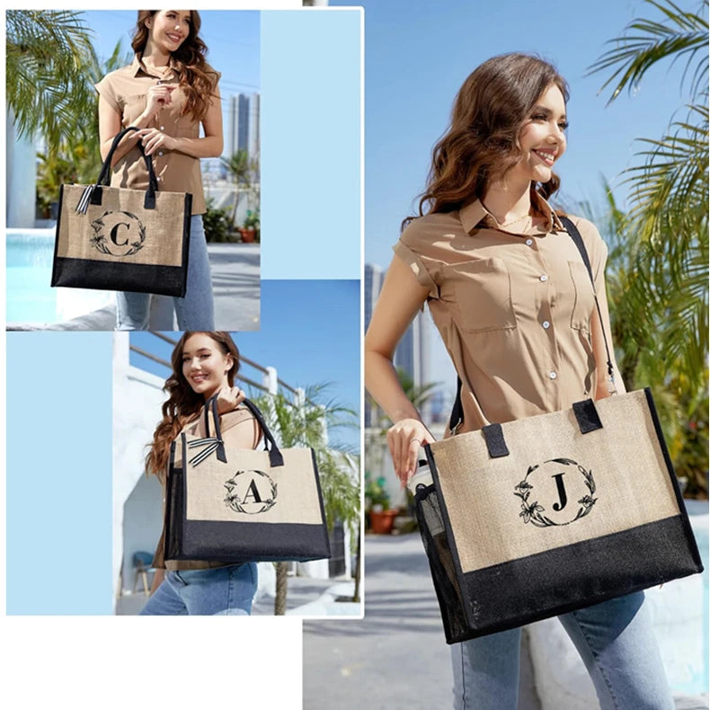 Wholesale Natural Eco Friendly Jute Burlap Tote Bag