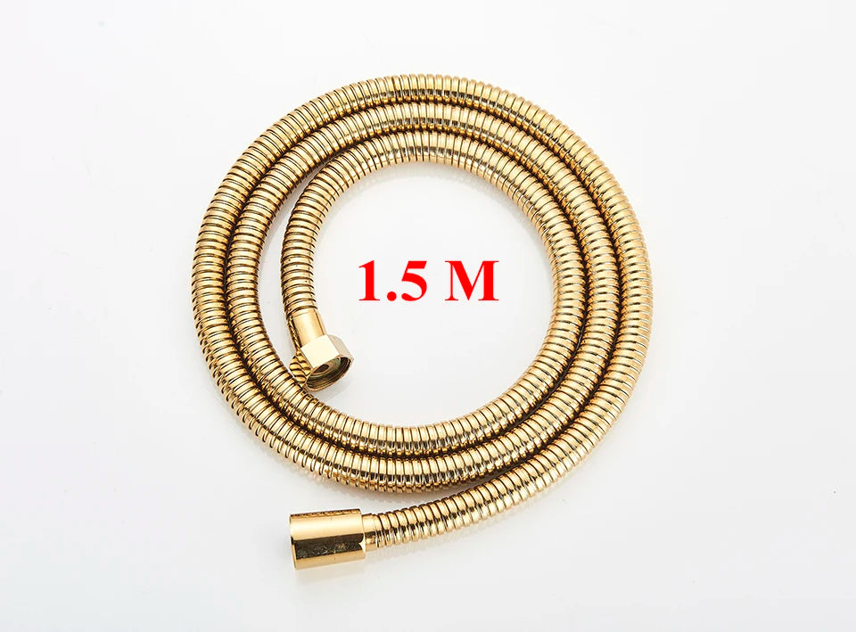 Gold Shower Faucet Bath Shower Mixer Tap 8' Rainfall Gold Shower Head Bath Shower Set W/ Hand Shower Bathtub Faucet Wall Mounted