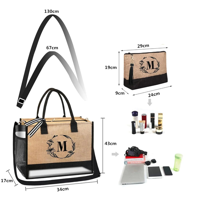 Wholesale Natural Eco Friendly Jute Burlap Tote Bag