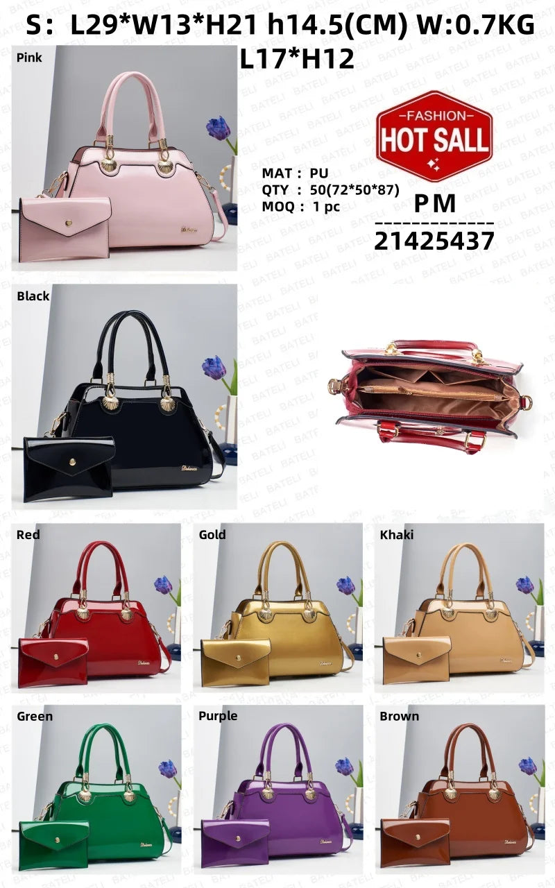 New Arrival-Large Capacity Women's Casual Tote Bag Cross Body Style with Zipper Closure