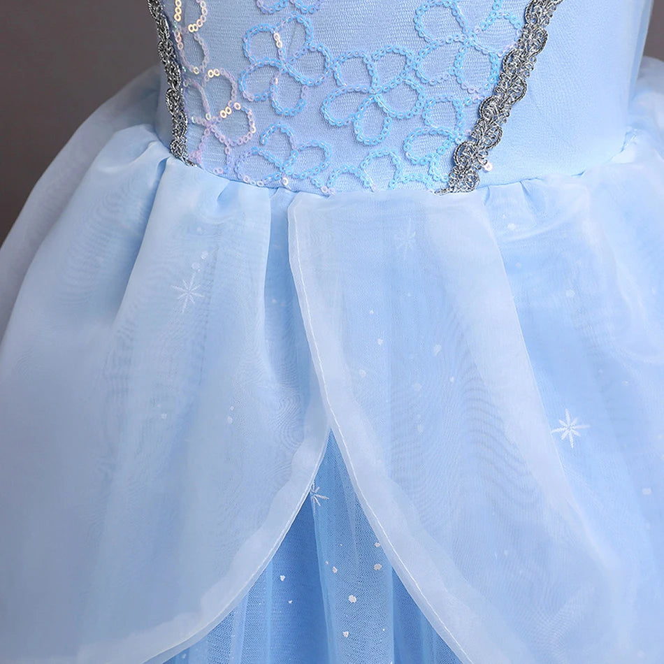 Girls Halloween Cinderella Princess Dress
