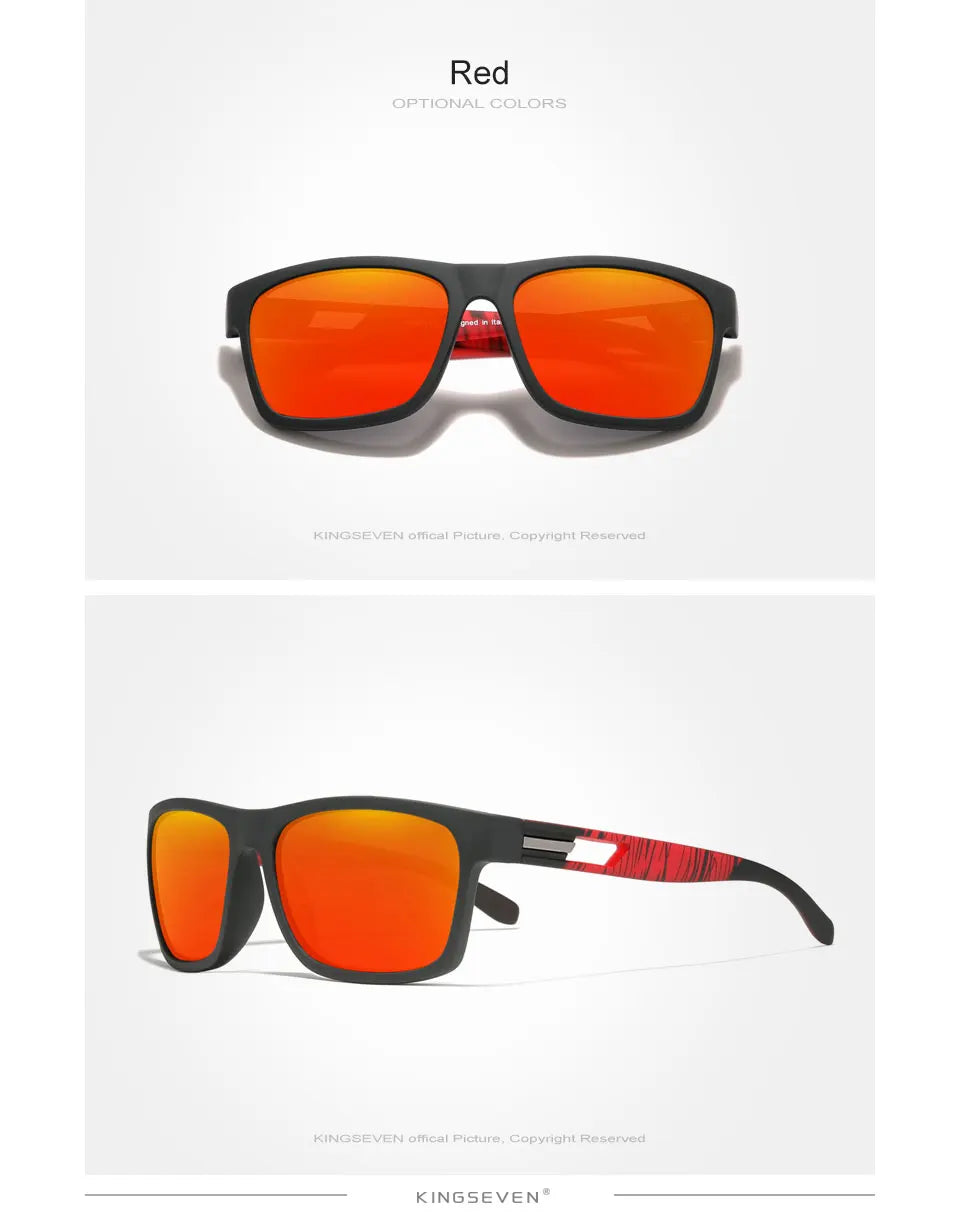 Genuine KINGSEVEN New 2024 Brand Design Men's Glasses Polarized Sunglasses Women UV Lens Fashion Eyewear Oculos De Sol