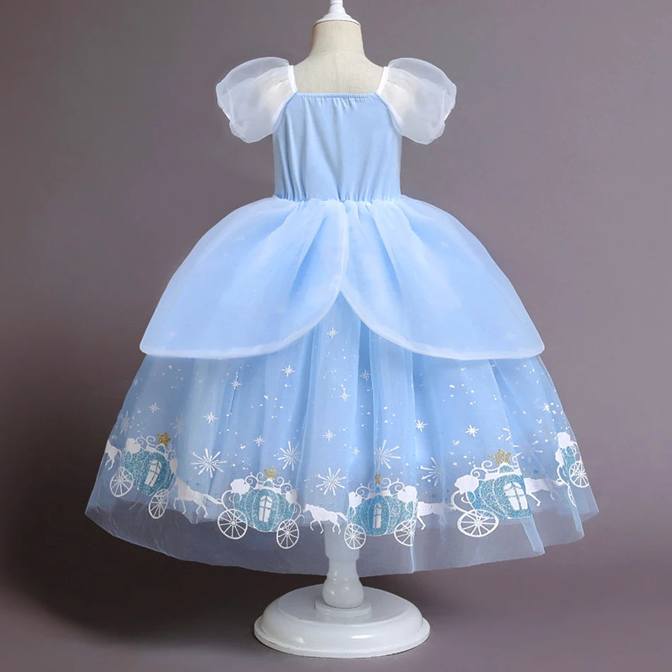 Girls Halloween Cinderella Princess Dress