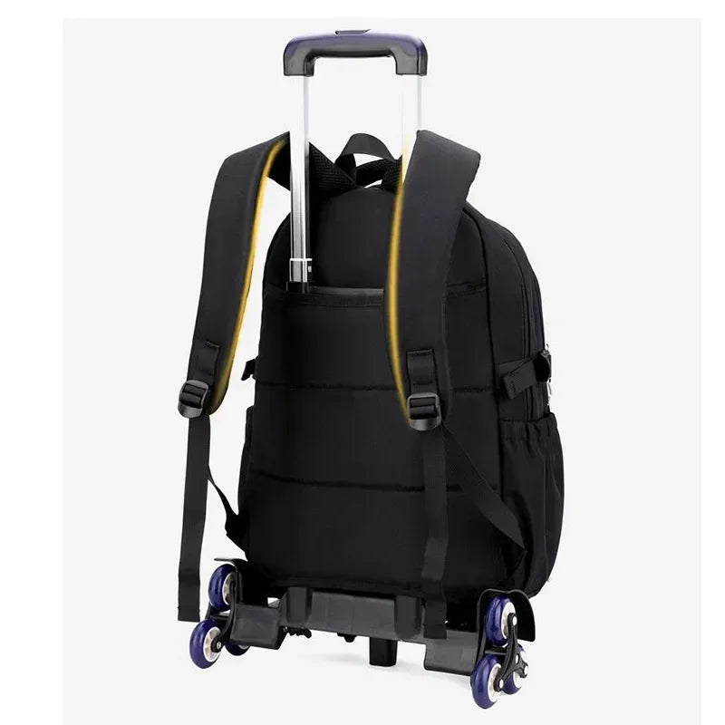 Wholesale Custom Unisex Children's Trolley Backpack Wheeled School Bag