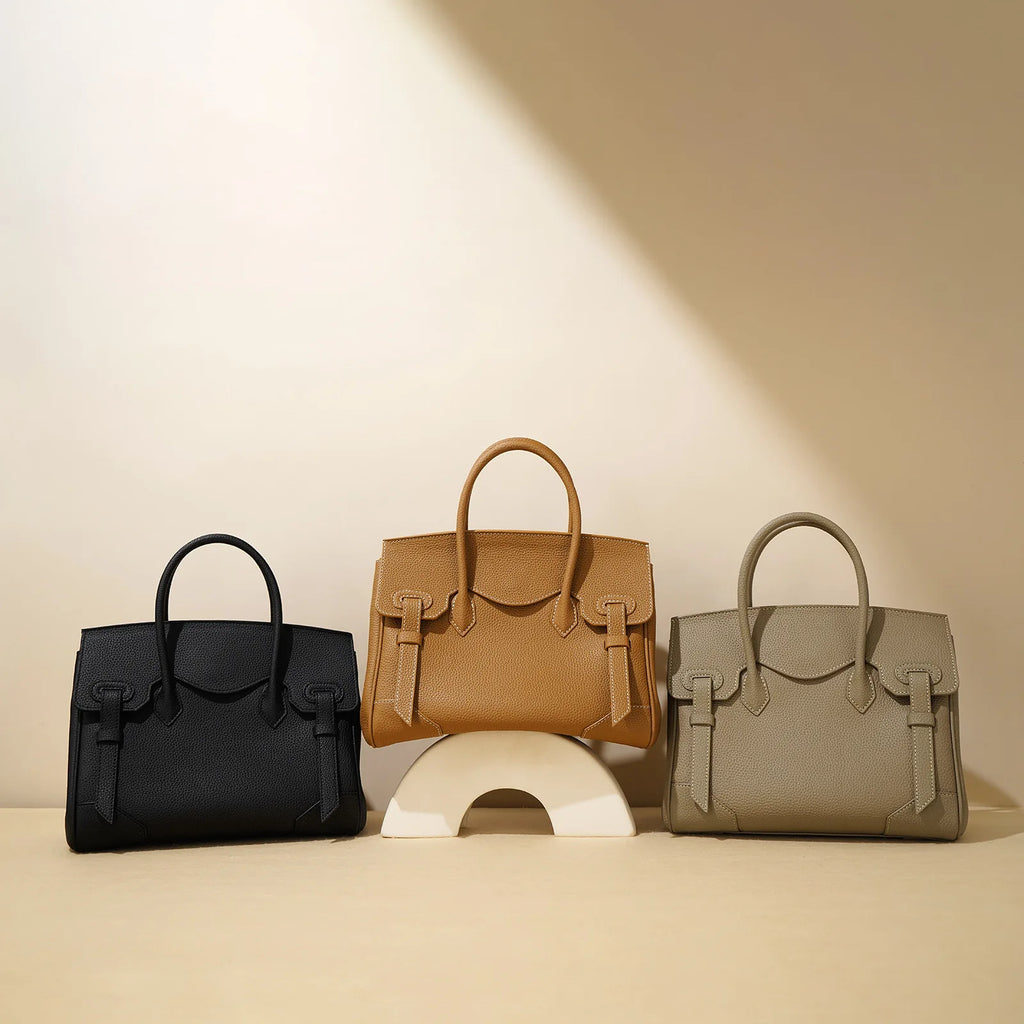 Autumn Winter Togo Top Cowhide Platinum Bag-Stylish Luxury Crossbody Handbag Tote