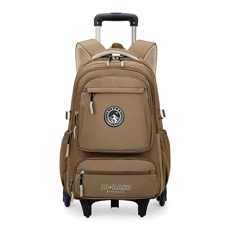 Wholesale Custom Unisex Children's Trolley Backpack Wheeled School Bag