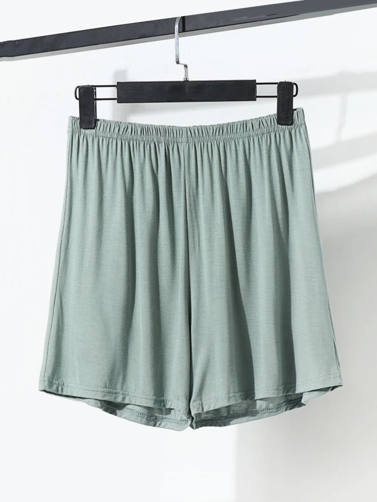 Loose Elastic Waist Modal Women's Shorts Summer plus Size Comfortable Home Casual Wide Leg Pants High Waist Thin Fabric