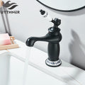 Kitchen Sink Faucets Antique Brass Single Handle Kitchen Basin Faucets Deck Mounted Hot & Cold Water Mixer Basin Sink Taps