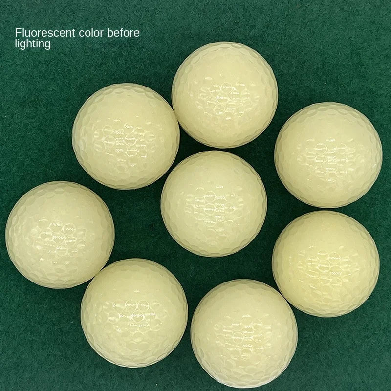 2 Pcs Glow in The Dark Golf Balls Light Up Luminous and Float on Water Gifts Pratice Gold Game for Men Kids Women