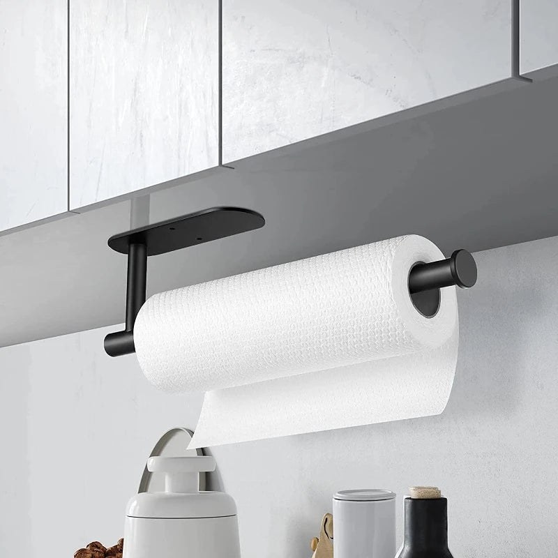 Stainless Steel Toilet Paper Holder, No Drill Wall Mount Tissue Roll Holder for Bathroom, Self Adhesive, Rustproof