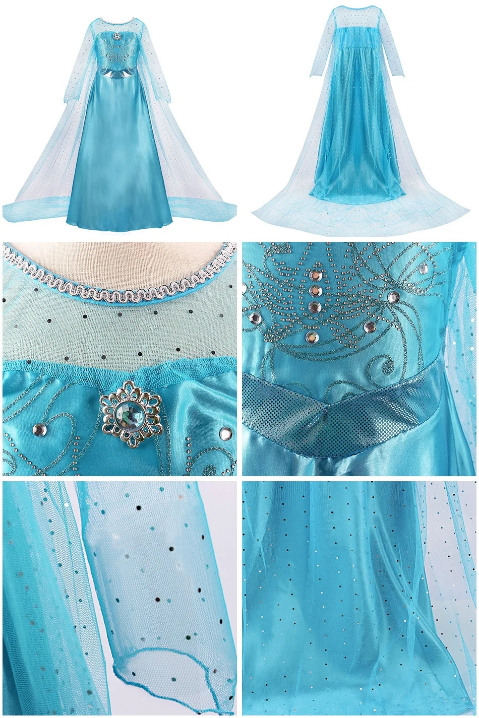 Kids Belle, Rapunzel, Cinderella, Anna, Elsa, Encanto Outfit