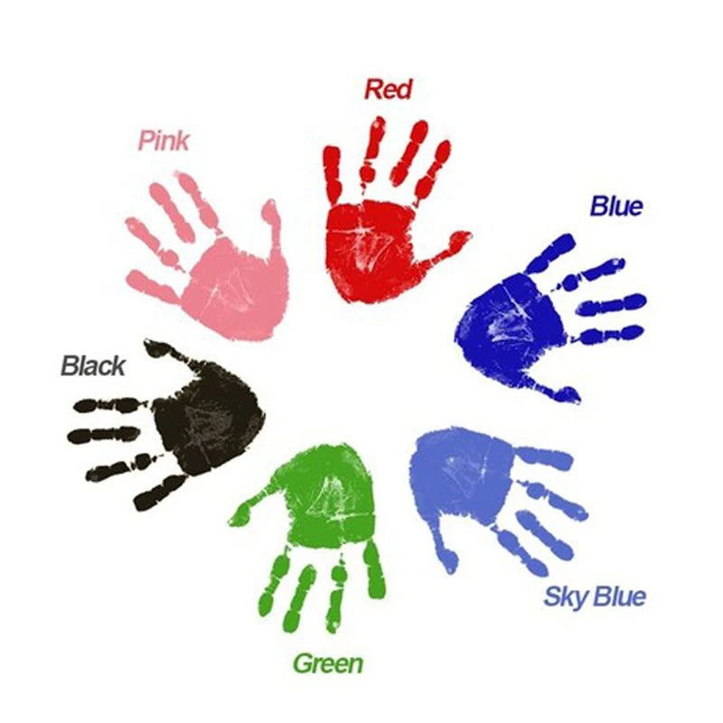 Newborn Baby DIY Hand And Footprint Kit Ink Pads Photo Frame