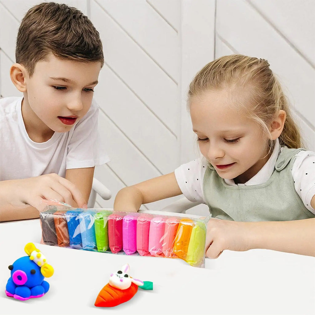 12/24/36 Colors Air Dry Clay Super Light Modeling Clay DIY Crafts with Tools Soft Creative Educational Toys for Kids Gifts