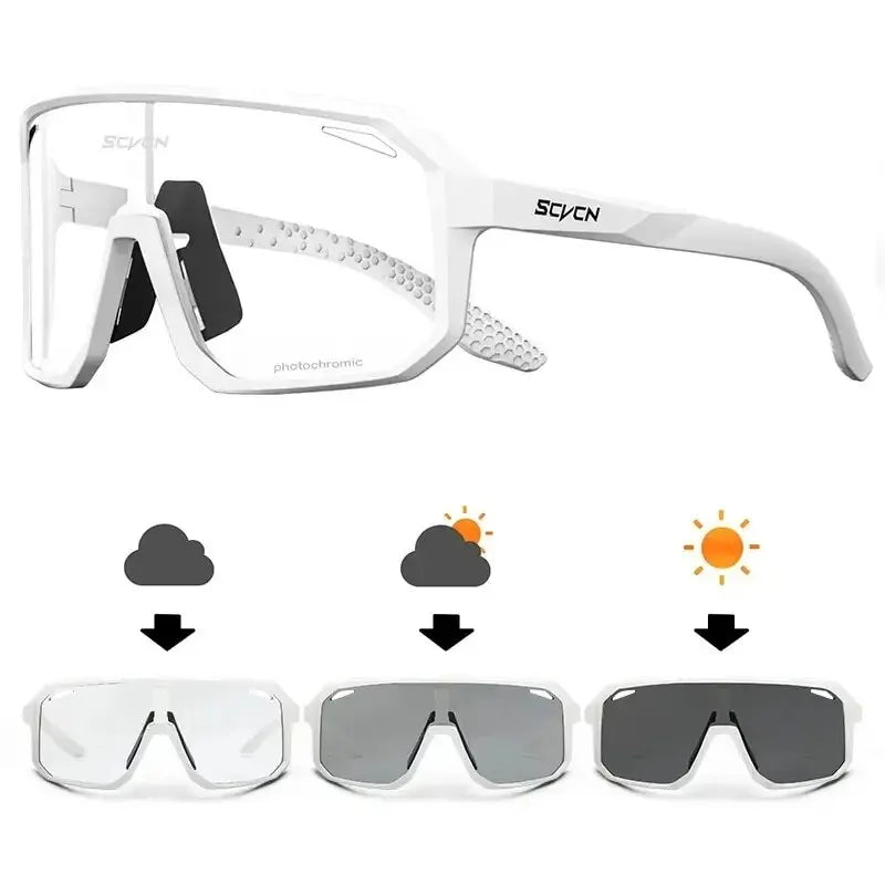 Cycling Glasses Photochromic Sunglasses Men Women Mountain Bike Road Eyewear