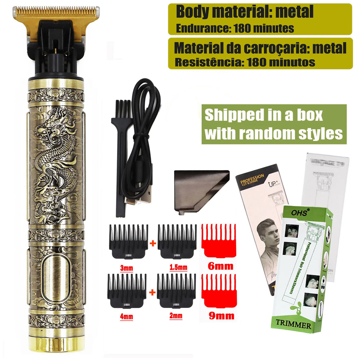 T9 Hair Clipper Repair Beard Shaving Body Hair Trimmer Clippers