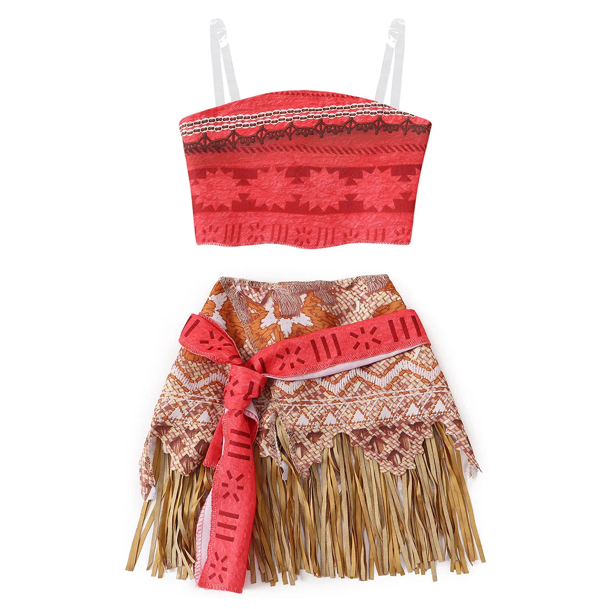 Moana Adventure Cartoon Costume Two Pieces-Polynesian Style