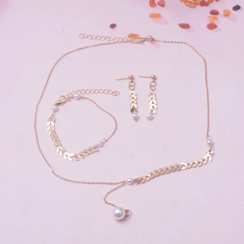 Personality Necklace/Bracelet/Earrings Jewelry Sets for Women