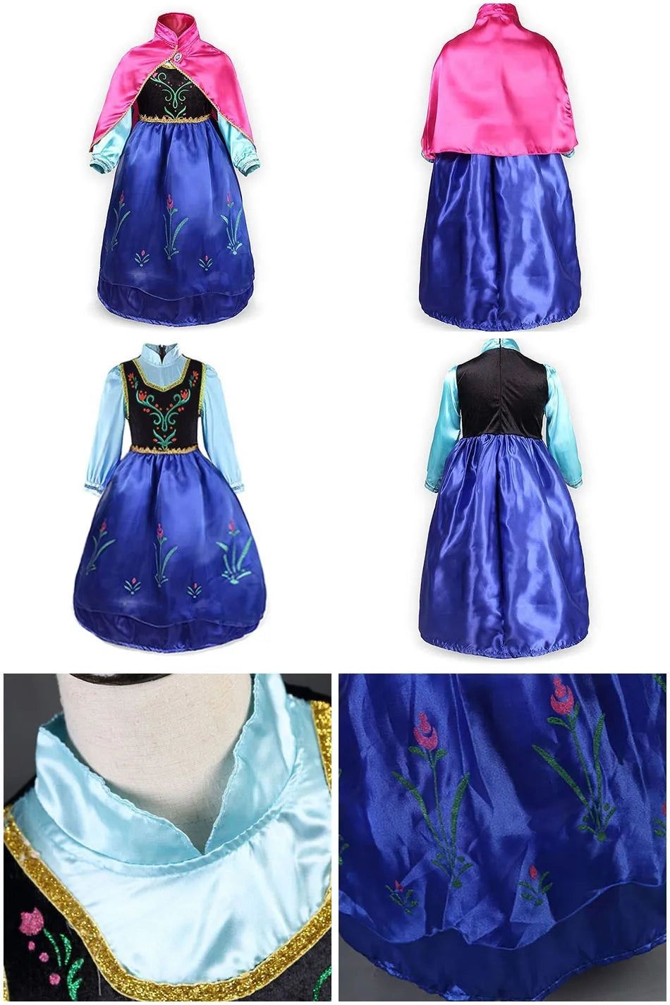 Kids Belle, Rapunzel, Cinderella, Anna, Elsa, Encanto Outfit