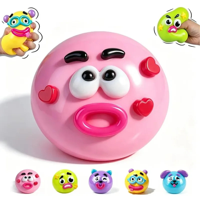 Smushers Squishy, Curiosities Dog Face Swap Squishy Toy, Soft Moldable Cute Slow Rise Squeeze Toy, Relaxing Sensory