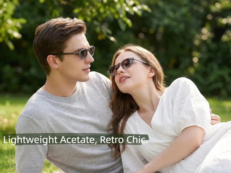 LumoGaze Retro UV400 Fashion Handmade Women's Sunglasses