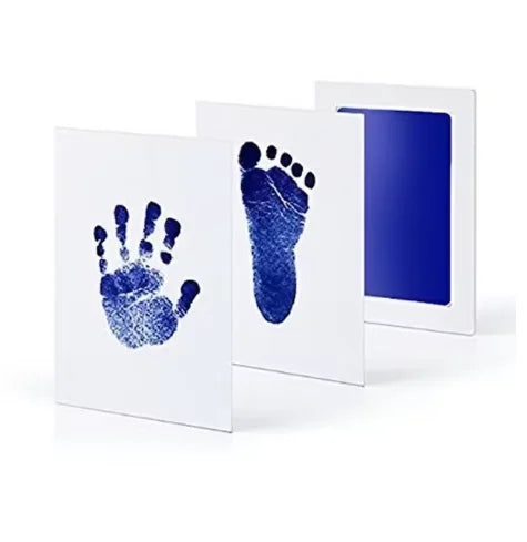 Newborn Baby DIY Hand And Footprint Kit Ink Pads Photo Frame