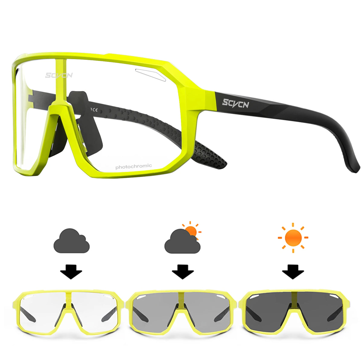 Cycling Glasses Photochromic Sunglasses Men Women Mountain Bike Road Eyewear