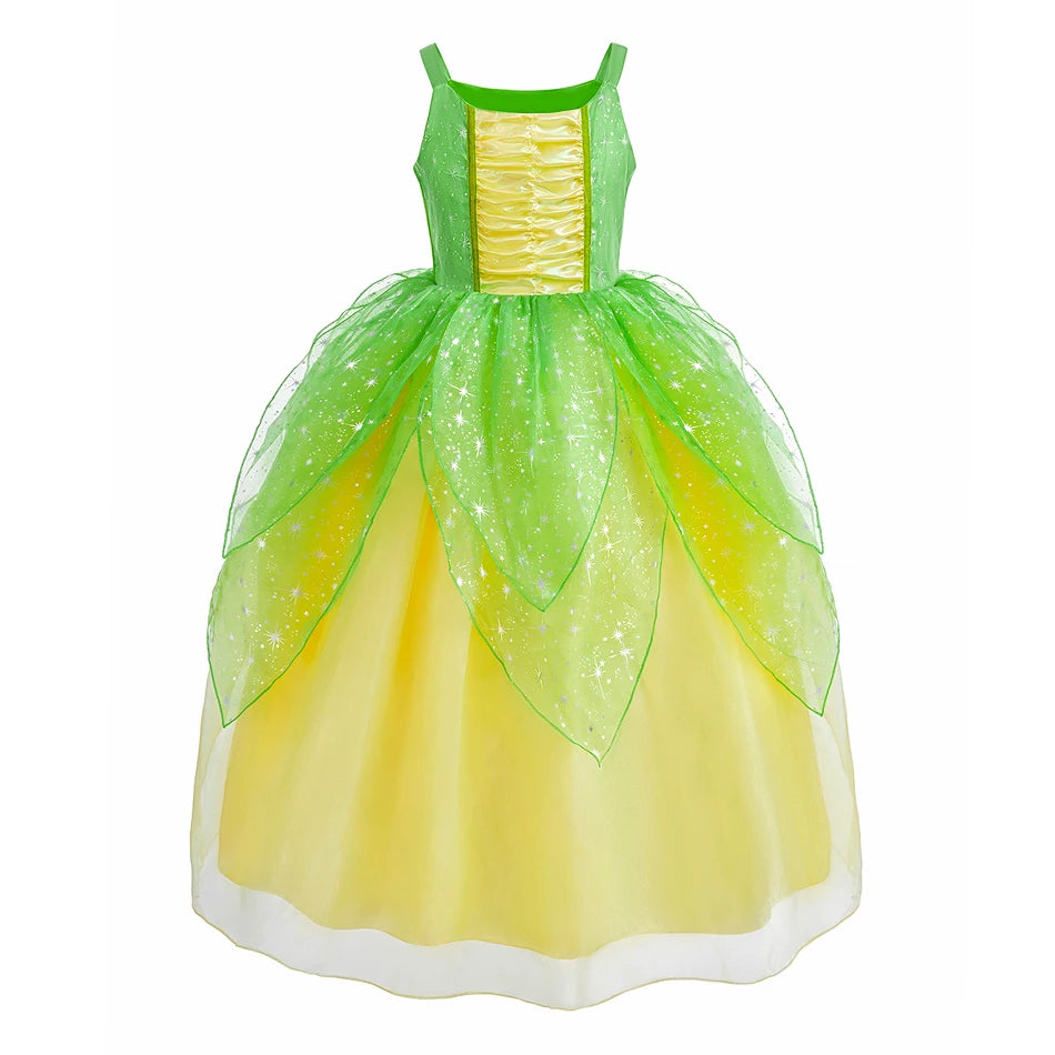 Kids Belle, Rapunzel, Cinderella, Anna, Elsa, Encanto Outfit