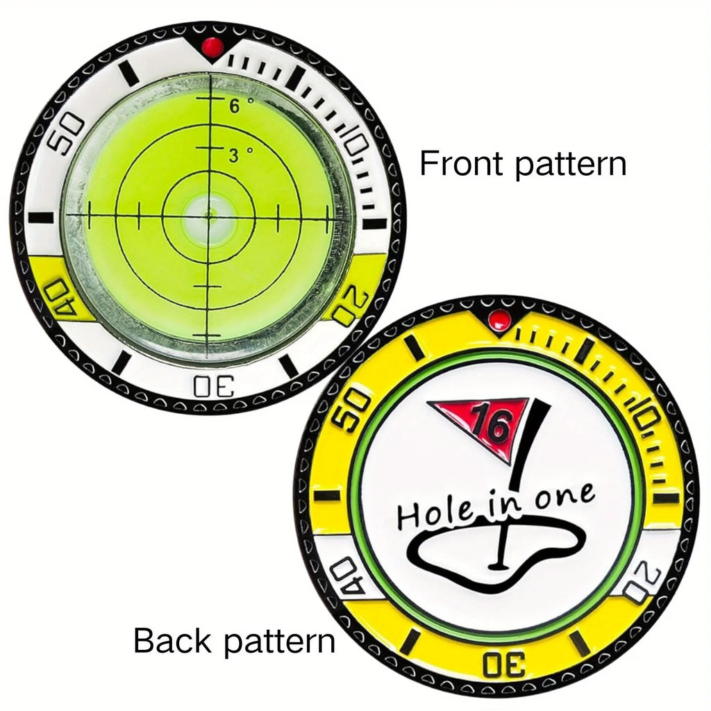 Golf Ball Marker for Putting Green Golf-Green Reader with High Precision Slope Reading Aid