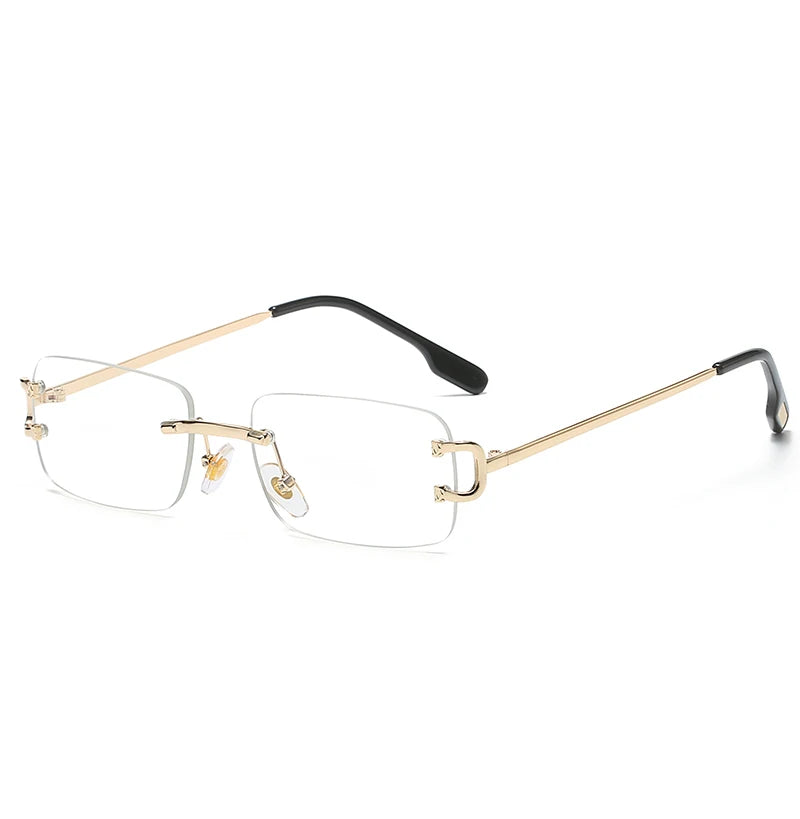 Metal Sunglasses-Vintage Square Frame