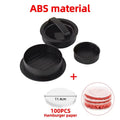 Hamburger Maker Press With 100 Patty Papers Round Non-Stick Meat Beef Grill Burger Press Patty Mold