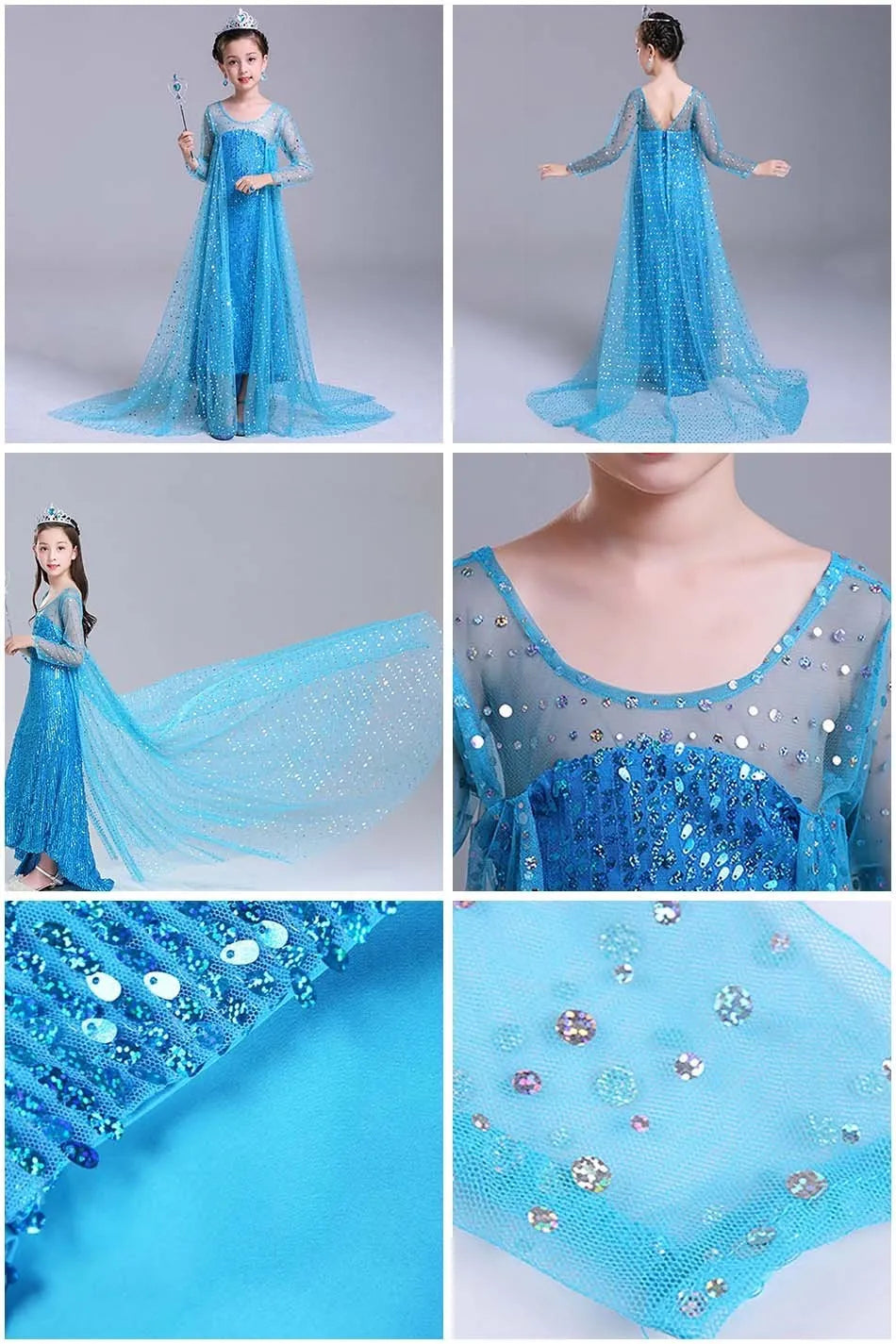 Kids Belle, Rapunzel, Cinderella, Anna, Elsa, Encanto Outfit