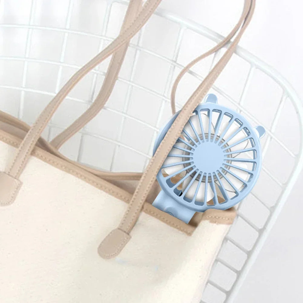 Portable Handheld Fan Small Cooling Fan USB Rechargeable Eyelash Eyelash Mute Cooler Handheld Fan Mini USB Rechargeable Desk