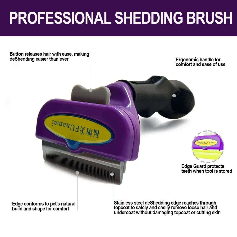 Pet Brush for Dogs Cats-Hair Removal