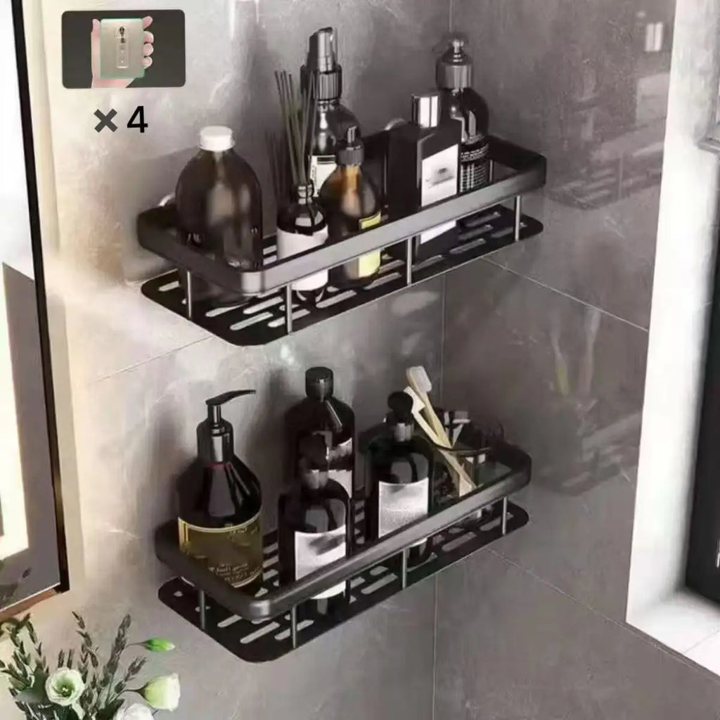 Bathroom Shelf-No Drill Wall Mounted Shampoo Bottle Shower Corner Rack