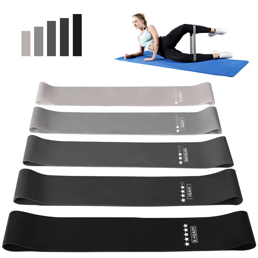 Fitness Workout Training Resistance Bands Stretching Elastic Pilates Crossfit Gym Equipment