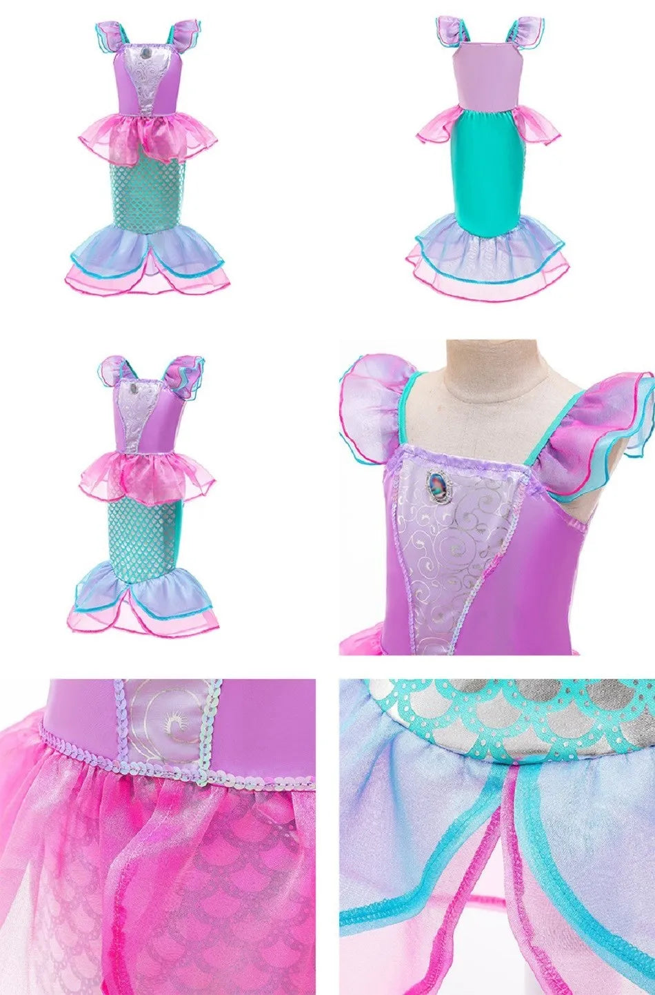 Kids Belle, Rapunzel, Cinderella, Anna, Elsa, Encanto Outfit