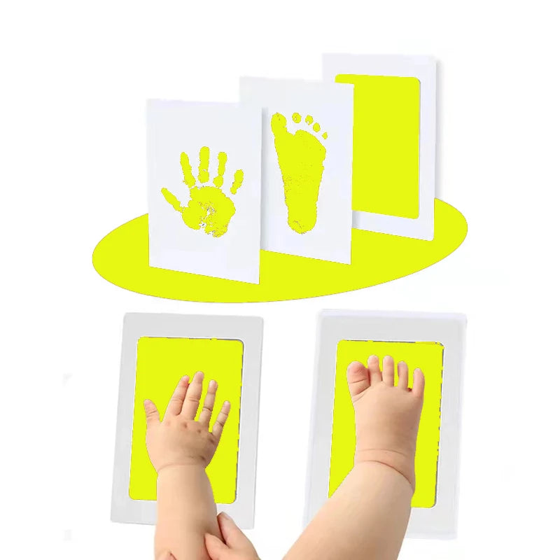 Newborn Baby DIY Hand And Footprint Kit Ink Pads Photo Frame