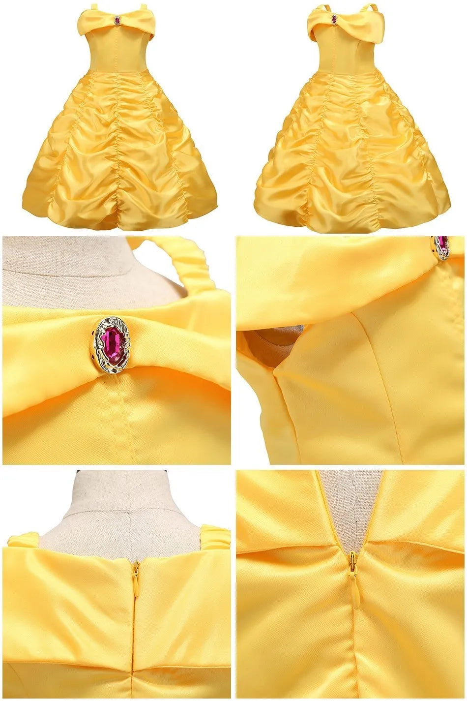 Kids Belle, Rapunzel, Cinderella, Anna, Elsa, Encanto Outfit